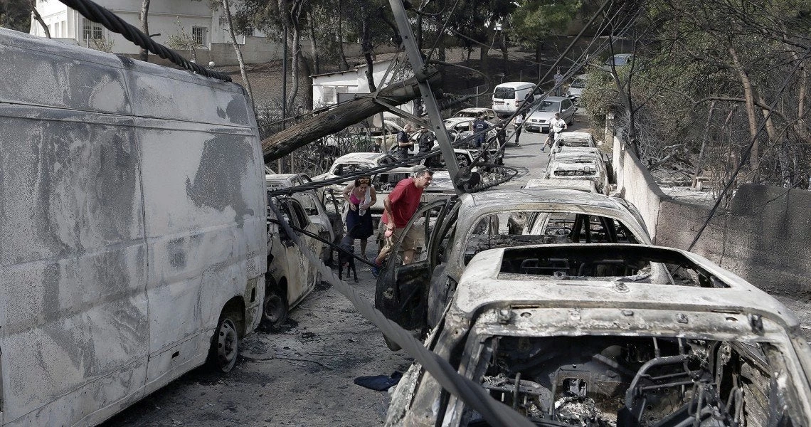 Εθνικό Αστεροσκοπείο για Μάτι: Σε 30 λεπτά από τη Μαραθώνος στη θάλασσα η φωτιά